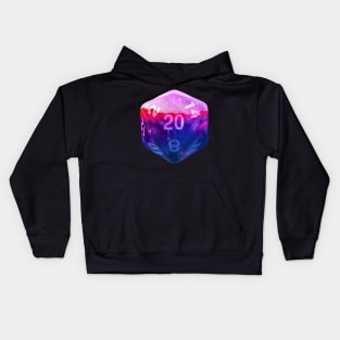 Nat20 Blue Purple Red Mountains Kids Hoodie